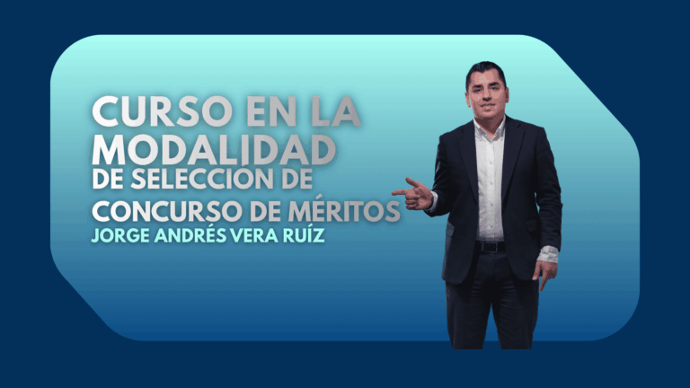 Curso 5: Modalidad de selección de concurso de méritos